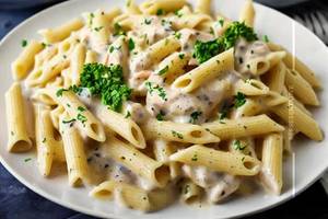 Chicken creamy white sauce pasta