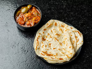 2 porotta+ chilly Gobi
