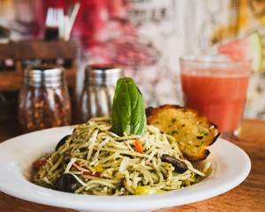 Nutty Pesto Veg Pasta