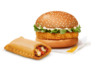McVeggie Burger + Veg Pizza McPuff