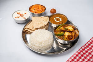 Kadhai Paneer Thali