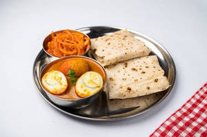 Egg Curry - Rumali Roti Combo