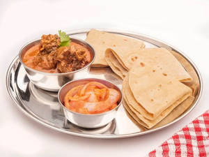 Sunday Mutton Curry With Roti Or Paratha Or Rice