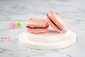 Raspberry and Orange Macaron- Box of 6