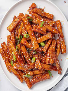 Honey Chilly Potato [serves 1]