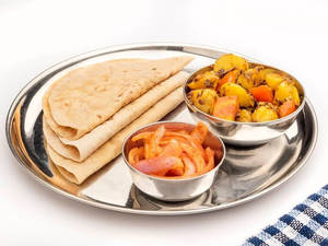Aloo Jeera With Roti Or Paratha Or Rice