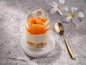 Spiced Apricot and Saffron Custard Trifle