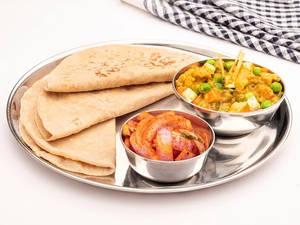 Mixed Vegetables With Roti Or Paratha Or Rice