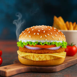 Paneer Bomber Cheese Blast Burger
