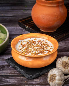 Fried Garlic Raita