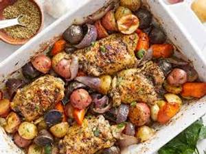 Baked Chicken With Veg