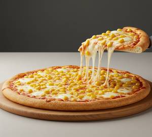 Cheese corn pizza