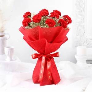 Red Carnations Bouquet