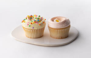 Vanilla Cupcake with Vanilla Buttercream - Pack of Two