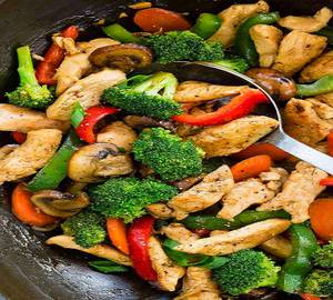 Stir Fried Chicken Salad