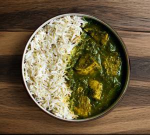 Spinach Chicken Curry Rice Bowl