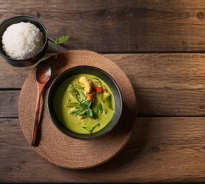 Thai Chicken Green Curry With Rice