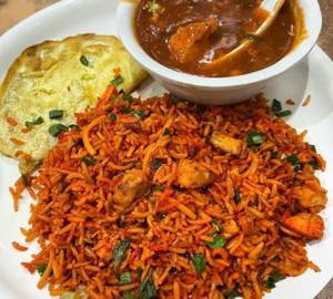 Schezwan triple fried rice Full