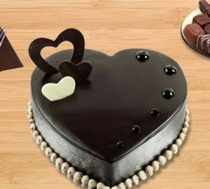 Chocolate Heart Shape Cake [1 Kg]
