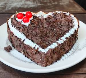 Special  Chocolate Flax  Heart Shape Cake 500 Gm