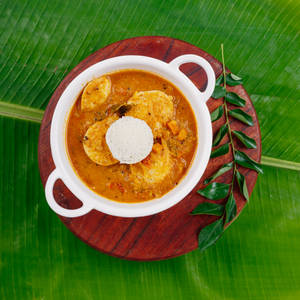 Mini Idly with Sambar