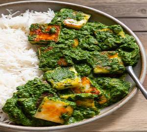 Veg Palak Paneer Rice Bowl