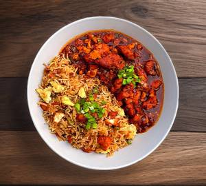 Chicken Chilli Gravy With Rice