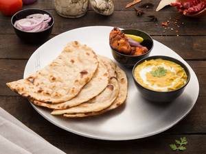 Chicken Tikka Basanti - Tandoori Roti - Kolkata Chicken Bharta Combo