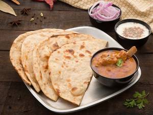 Tandoori Roti - Railway Mutton Curry Combo