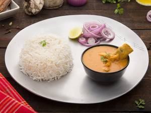 Pressure Cooker Chicken Curry - Rice Combo