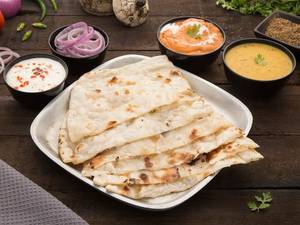 Butter Naan - Butter Chicken Boneless - Yellow Dal Tadka Combo