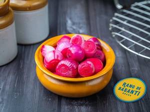 Pink Vinegar Onions