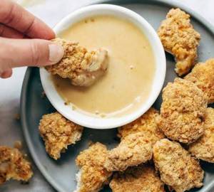 Chicken Popcorn With Dip