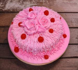 Strawberry eggless cake [500 grams]