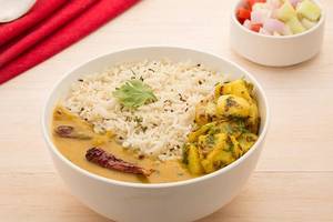 Yellow Dal - Aloo Jeera - Rice