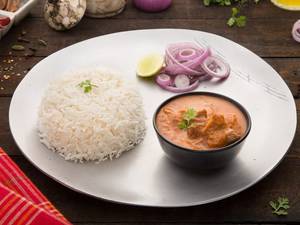 Railway Mutton Curry - Rice Combo