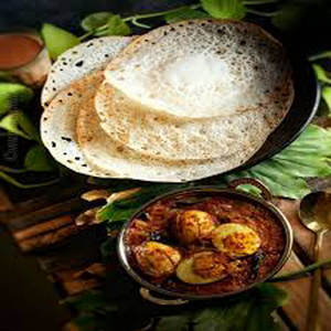 3 Appam & Egg Roast + Cold Drinks.