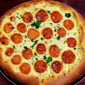 Round Garlic Bread