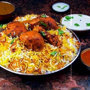 Tandoori Chicken Gravy Biryani