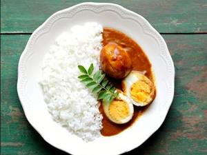 Egg Curries With Rice