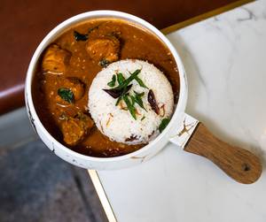 Chicken Chettinad + Butter Pulao