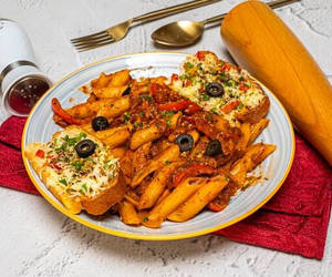 Non Veg Peene In Arrabbiata Sauce
