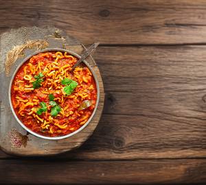 Sev tamator with roti