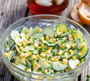 Cucumber corn salad