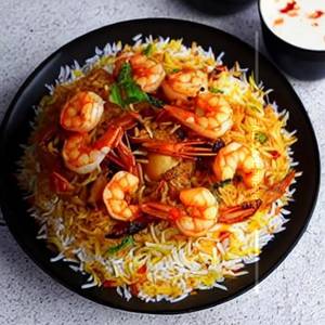 Prawns Dum Biryani