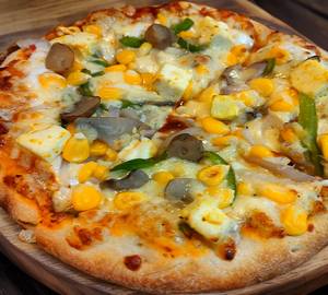 Baby corn pizza
