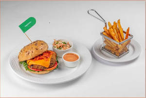 Spiced Vegetable Patty Burger