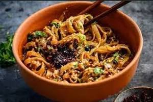 Schezwan Mushroom Noodles    