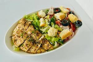 Herb Grilled Chicken Steak Caesar Salad