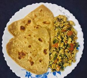 Egg Bhurji with Paratha